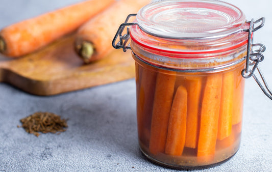 Pickles de carotte au cumin et vinaigre de cidre